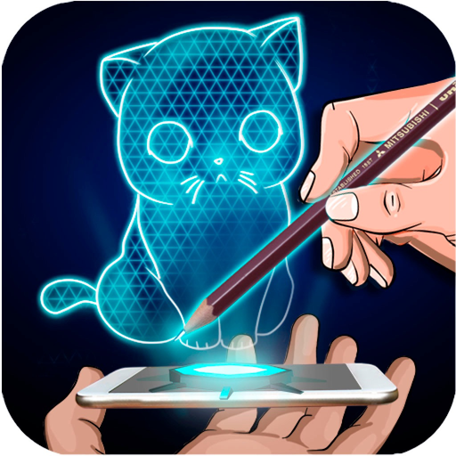 How to Draw Hologram Joke app icon