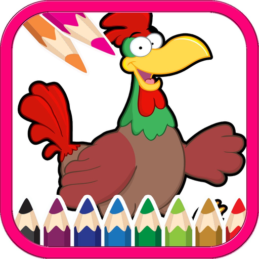 Animal Cartoon Coloring Book app icon