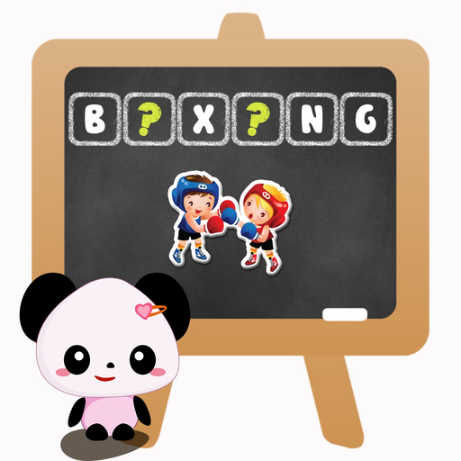 Cute Bear Hard-Working : Find A Word With Missing Letters app icon