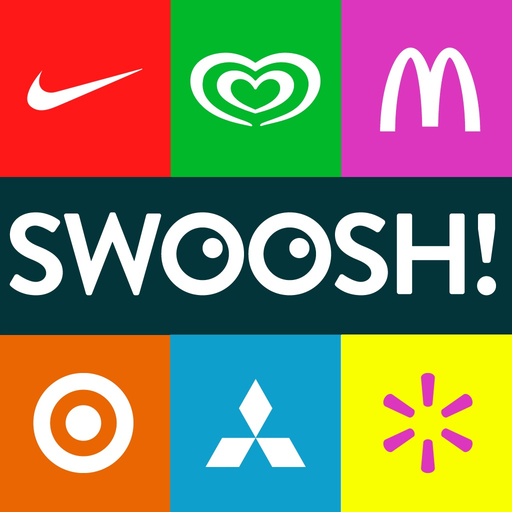 Swoosh! Guess The Logo Quiz Game With a Twist - New Free Logo and Brand Name Word Game by Wubu app icon