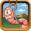 Hooky Worm The challenging Game to get coins and catch a fish For Kids. icon
