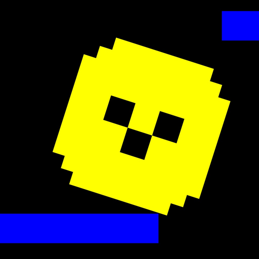 Dac Fall Pixel jump down on series of platform to underground app icon