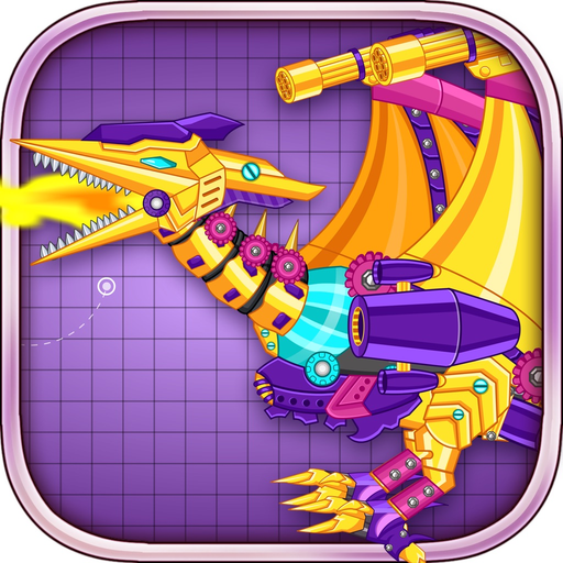 Steel Dino Toy:Mechanic Pterosaurs - 2 player game app icon
