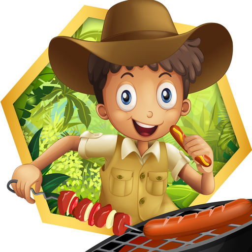 Camping Adventure & BBQ - Outdoor cooking party and fun game app icon