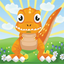 Baby Dinosaur Running Hill icon