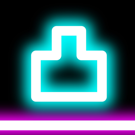 Rock Bounce jump on various types of glowing platforms app icon