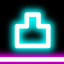Rock Bounce jump on various types of glowing platforms icon