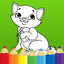 Coloring book: Draw Animals icon