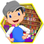 Bookshop cleanup & decoration - Crazy book store makeover & shop cleaning game icon