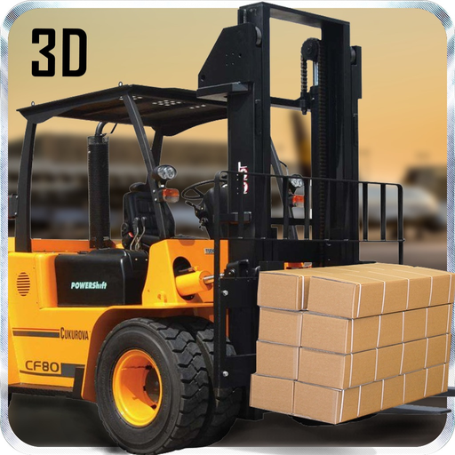 Construction Forklift Crane Driver 3D Simulator app icon