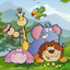 Creepy sound of adorable animals and pet planet icon