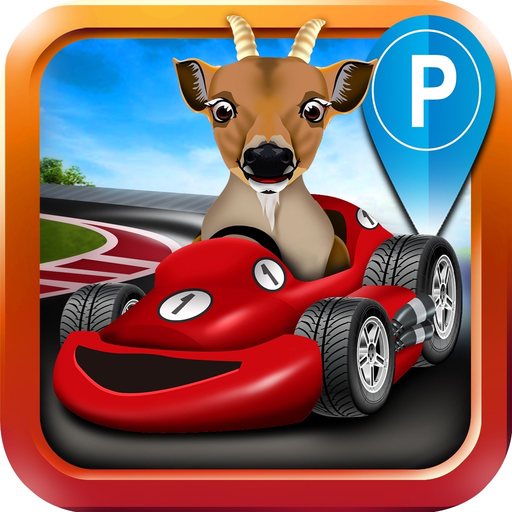 Goat Driving Car Parking Simulator - 3D Sim Racing & Dog Run Park Games! app icon
