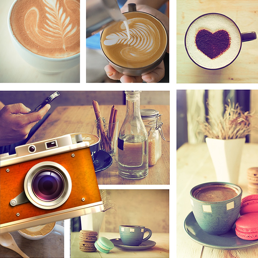 Retro Collage Photo Editor app icon