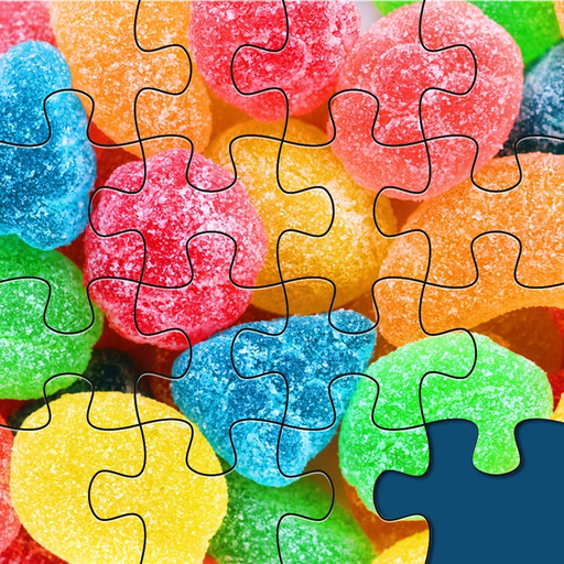 Candy Jigsaw Rush - Puzzle Collection 4 Kids Box app icon