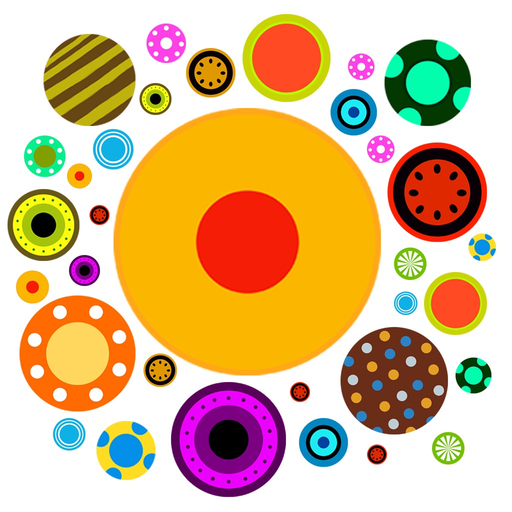 Crazy Dot Party: the kingdoms of dots ~ paradise of trivia game in blob.io version app icon
