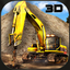 Rig Construction Drill Crane Operator 3D icon