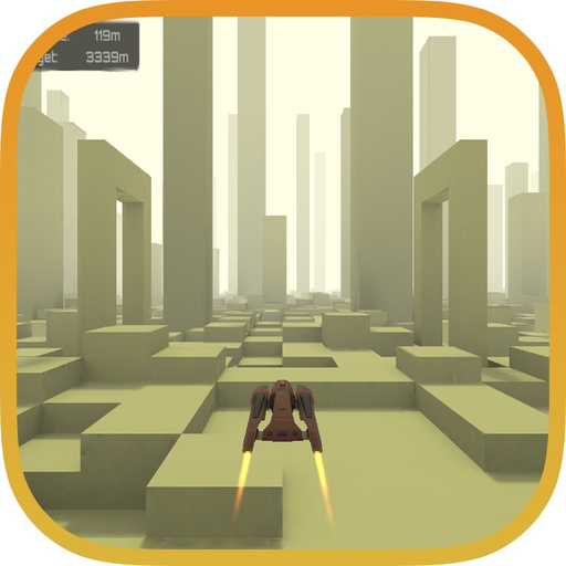 Xracer Spaceship Racing 3d Free Game app icon