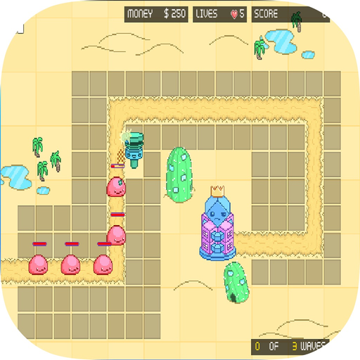 Pixel Cute Tower Defender 2d Free Game app icon