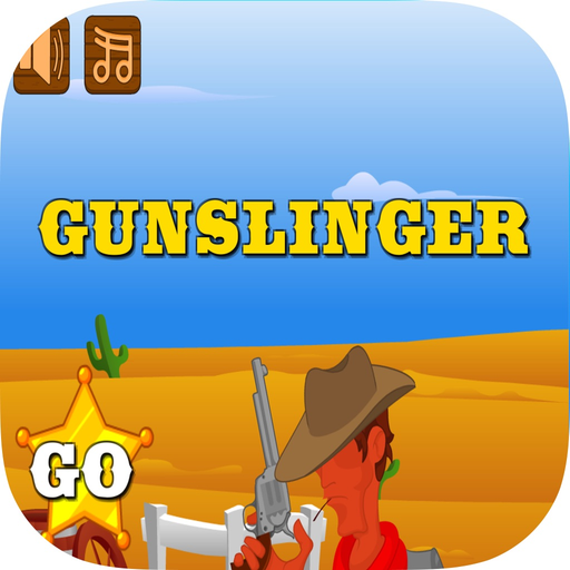 Gunslinger Cowboy Shooting : 2d Funny Hd Free Game app icon