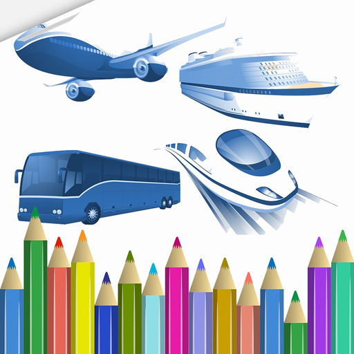 Kids vehicle Coloring In Pictures Book Set For Me app icon