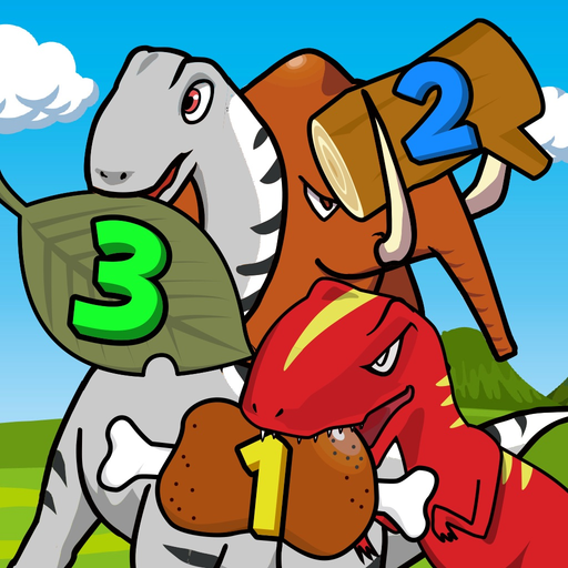 DinoMath Let's study numbers with dinosaurs app icon