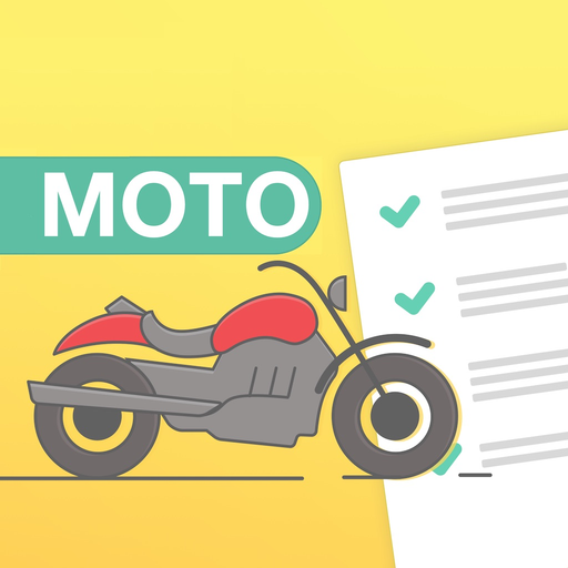 Motorcycle US DMV Permit test app icon
