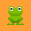 Frog jump games icon