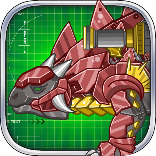 Steel Dino Toy:Mechanic Ankylosaurus-2 player game app icon