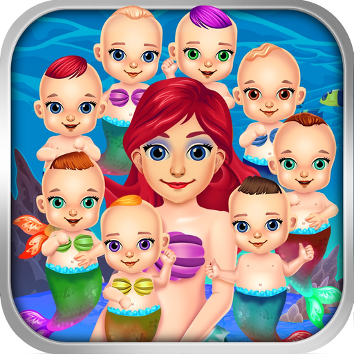Mommy's Octuplets Newborn Babies - My Mermaid Baby Salon Doctor Game! app icon