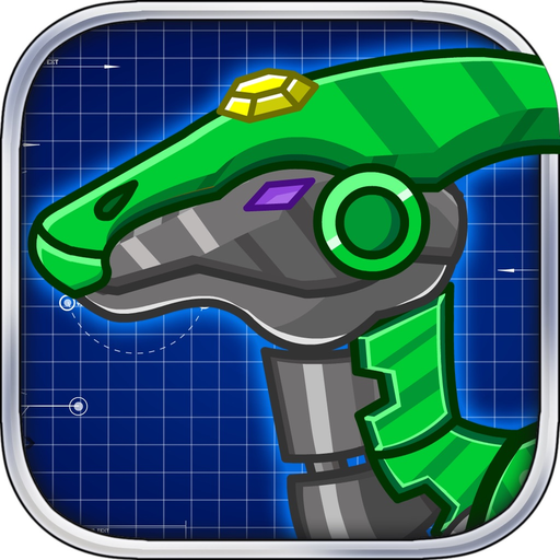 Steel Dino Toy:Mechanic Hadrosaurs-2 player game app icon