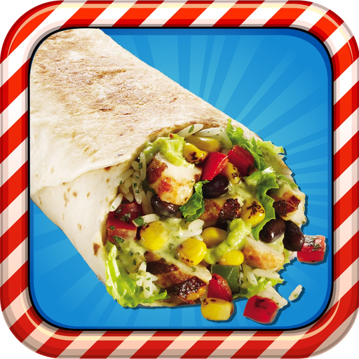 Burrito & tortilla maker - A mexican food cooking school & Roti master cook app icon