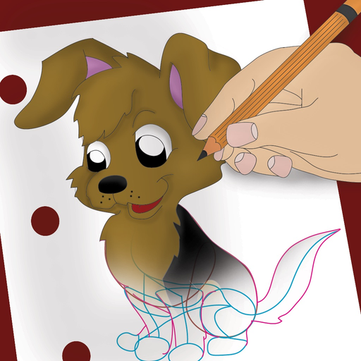 How To Draw Dogs and Puppies app icon