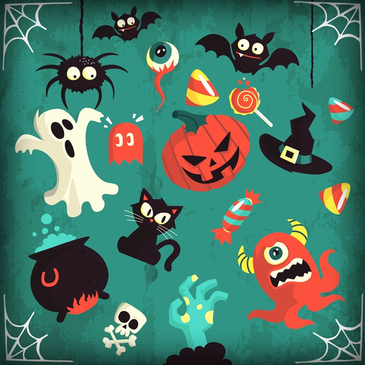 Halloween Puzzles For Kids Free app icon