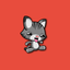 Cat meow match run icon