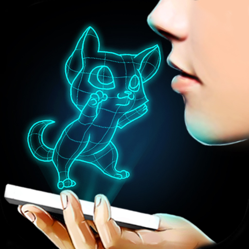 Simulator Cat Hologram Fake app icon
