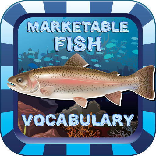 Marketable Fish Flashcards: English Vocabulary Learning Free For Toddlers & Kids! app icon