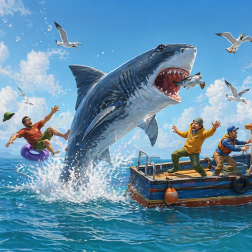 Angry Shark Simulator Games 3d app icon