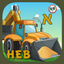 Hebrew Trucks World Kids Numbers -Learn to Count icon