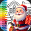 Christmas drawings to paint icon