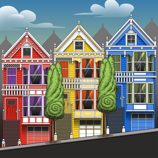 Intricate Coloring Places app icon