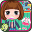 Belle prepare school days (happy box) girls game icon