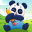 Baby coloring book for kids icon