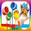 Color mixing learning games for kids ages 8 and 9 icon