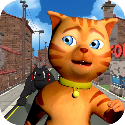 Cat Subway Run: Leo Cat vs Dog app icon