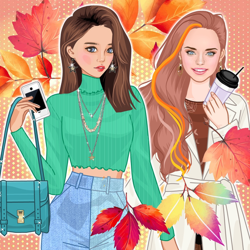 Autumn fashion dress up game app icon