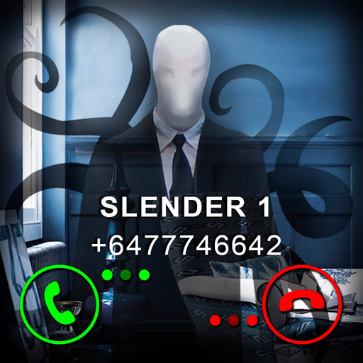 Fake Video Call Slender app icon