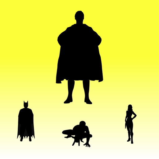 Same Shape? of Superheroes app icon