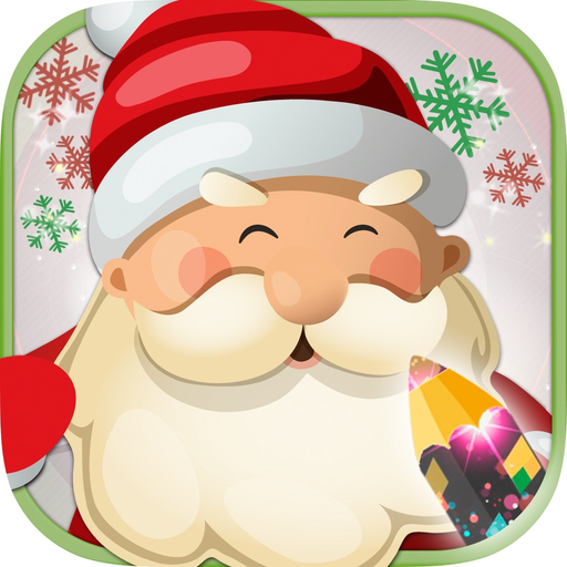 Christmas paint and drawing app icon