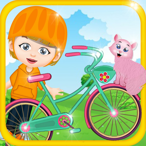 Ride Elsa's Bike - Kids School Bicycle Fun Adventure app icon