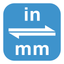 Inches to Millimeters icon